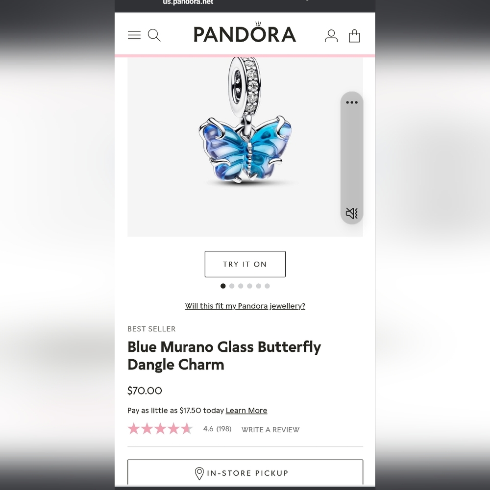 Pandora gorgeous murano as shown above gorgeous boxed tag bag 🎒